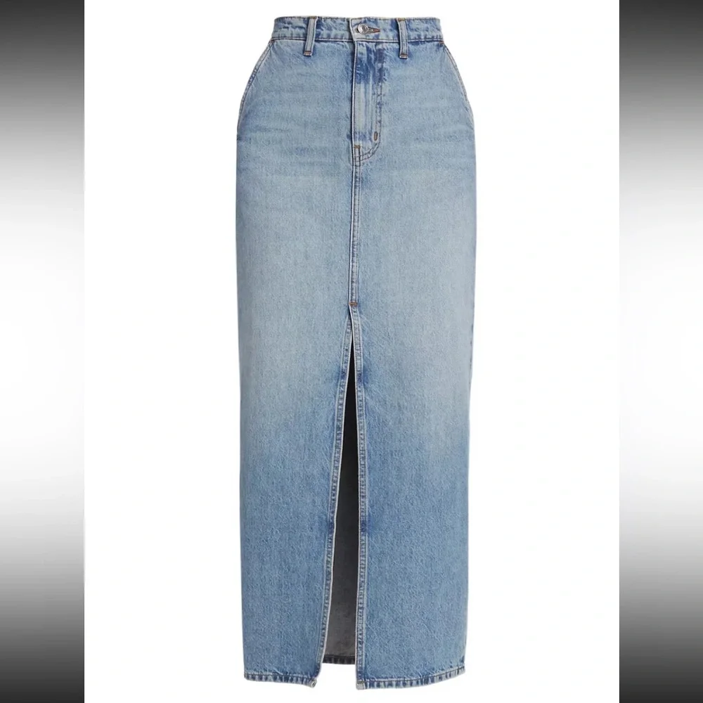 New Derek Lam 10 Crosby Denim Maxi Skirt - Sutton Vintage - Cotton NWT